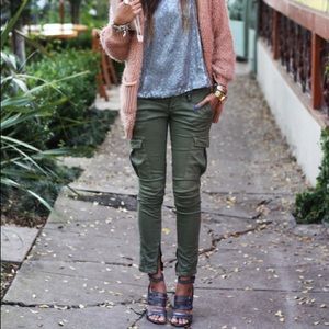 Free People Military Cargo Skinny Pants